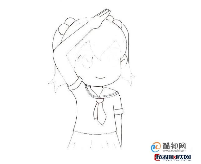 少先队员简笔画怎么画