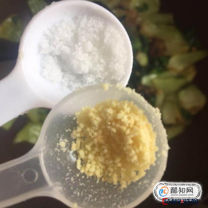 08 然后往锅中加入适量的盐巴和味精,翻炒片刻就可以出锅了.