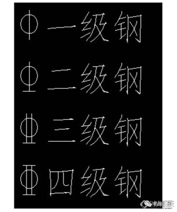 钢筋符号