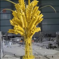 上海农场麦子艺术雕塑 农作物主题雕塑定制