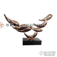 宁夏康大雕塑 不锈钢锻铜鱼喷泉雕塑 厂家支持锻铜雕塑定