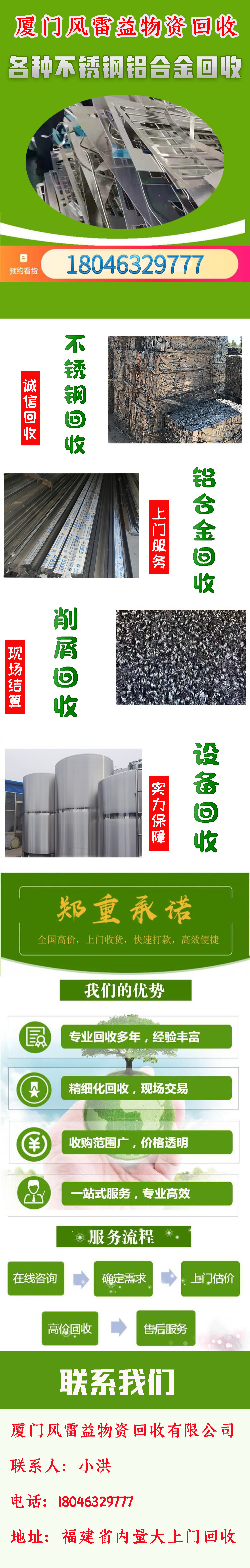 漳州不锈钢材料回收