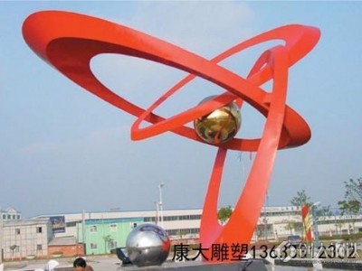 康大雕塑 不锈钢组合雕塑不锈钢线球雕塑不锈钢抽象雕塑图3