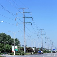 钢管杆基础施工 基础打桩压桩施工 55度转角钢结构电力钢杆