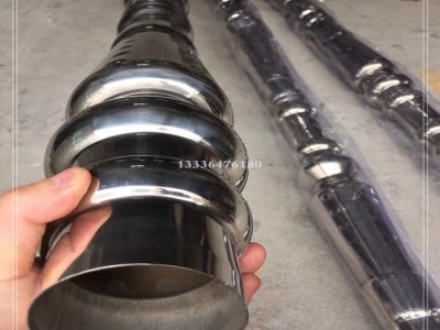 家具餐桌腿用不锈钢锥形管 异型不锈钢喇叭管 彩色不锈钢葫芦管图1