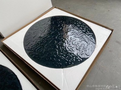 2021意大利风热熔玻璃圆台面 家具圆台面钢化 家具圆桌面供应厂家图1