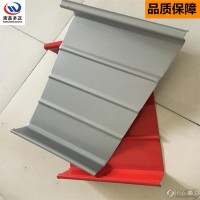 扇形铝镁锰屋面板厂家价格 65 - 430型 合金屋面板现场制作