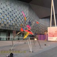 慈溪商场安装不锈钢蚂蚁雕塑 编织抽象雕塑