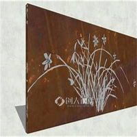5mm厚耐候锈钢板幕墙Q235NH镂空锈蚀景观锈板户外广场造型