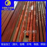 304不锈钢方管加工拉丝镀色管香槟镜面彩色木纹加工方管烤漆