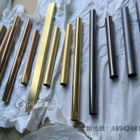 拉丝不锈钢玫瑰金黑钛金304方通香槟金矩形管5x10 5*15 5*20 5*25