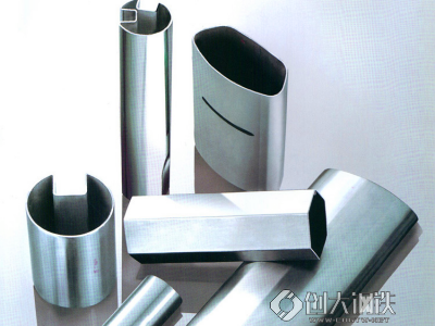 304#镜面抛光不锈钢槽管地铁扶手用管不锈钢工程凹槽管材料-佛山展艺图1
