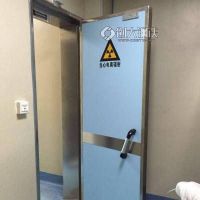 电动单开铅门 CT室防护门DR诊疗室 电动不锈钢铅门