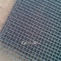 10公分孔重型耐磨黑钢丝网不锈钢编织网盘条钢丝轧花筛片