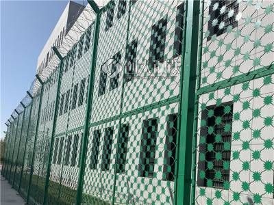 围墙加高钢网墙 梅花刺片隔离网 热镀锌太阳花隔离网图2