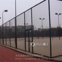 笼式篮球场围网 港茂喷塑足球场防护网 篮球场防撞围栏网安装