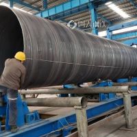 济源螺旋钢管厂家生产环氧煤沥青和8710防腐螺旋焊管