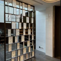 不锈钢屏风 餐厅酒店办公室内金属玻璃隔断 厂家定制