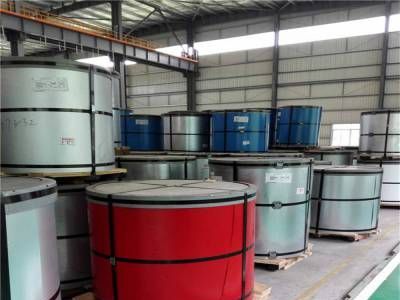宝钢高耐久HDP海蓝色彩钢瓦Q235基板中国红色图2