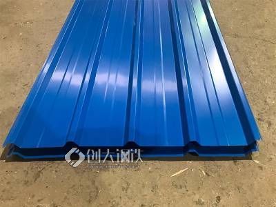 马钢彩钢板 巧克力棕 交通白彩卷 0.5*1000 建筑装饰用 抗色坚固 耐腐蚀图2