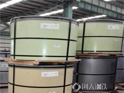 宝钢青山1.5MM超厚基板镀铝锌硅改聚酯（SMP）海蓝色404彩涂卷图1